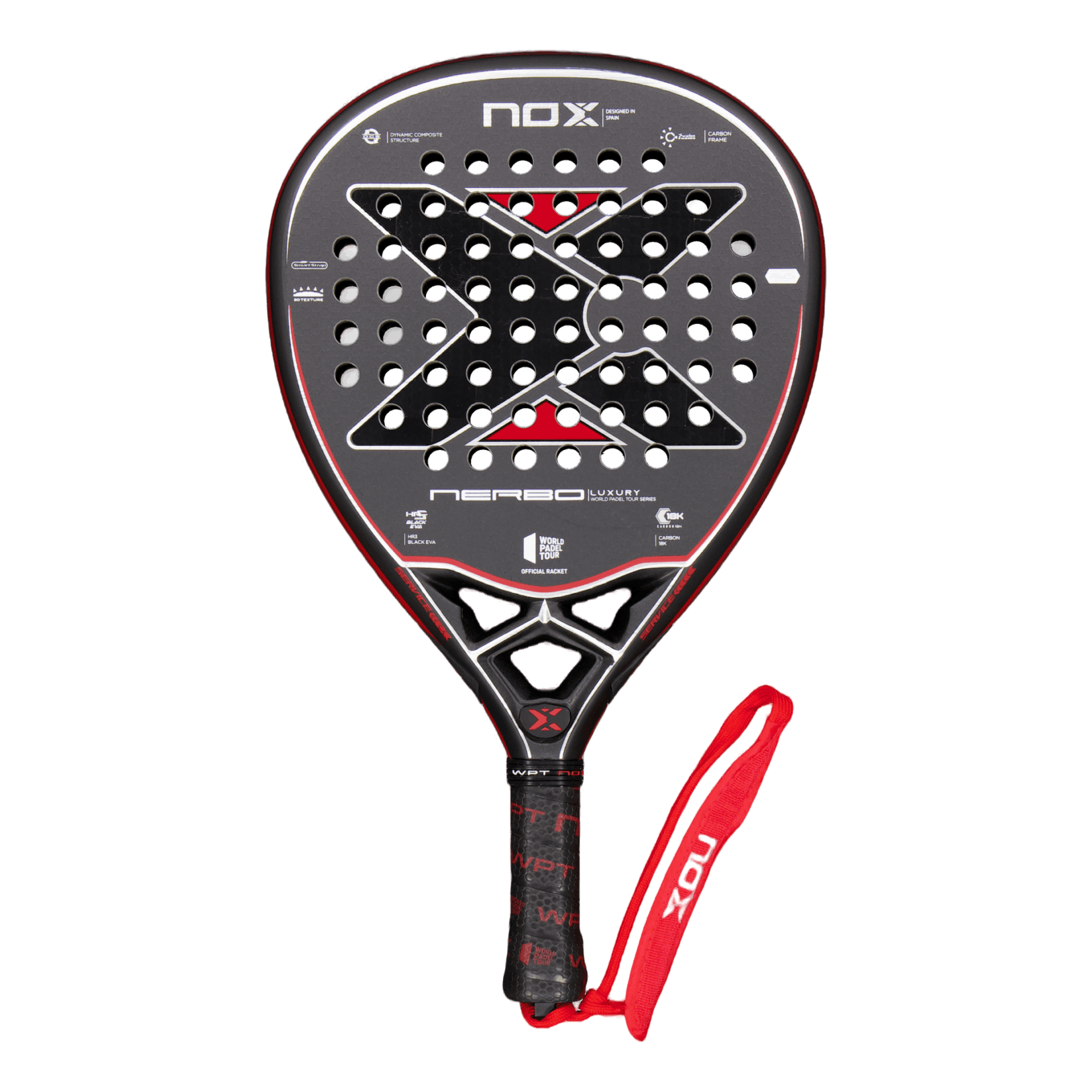 Padel Bags Luxury Open Series Black Red Bpopenblre