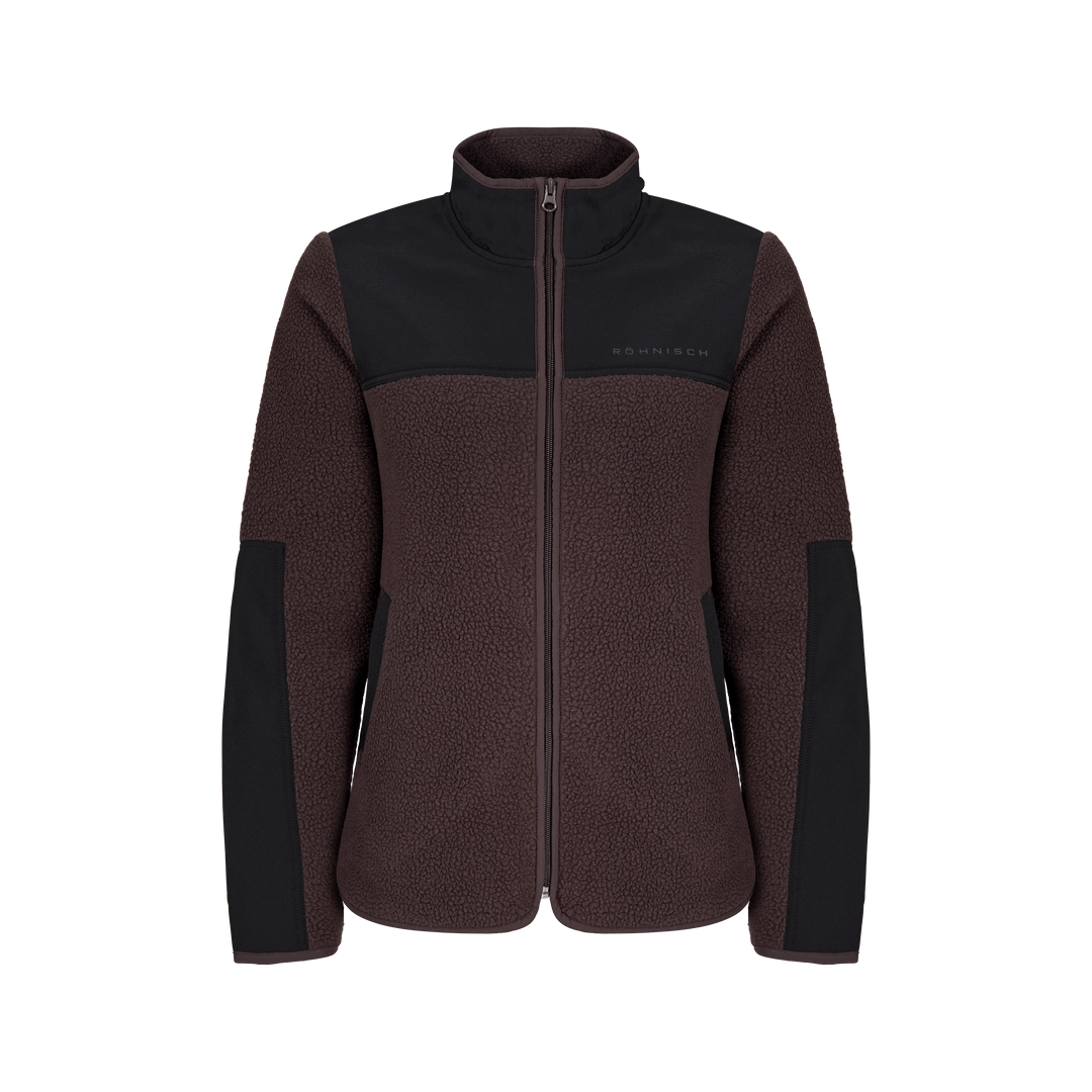 Phoebe Pile Jacket Seal Brown