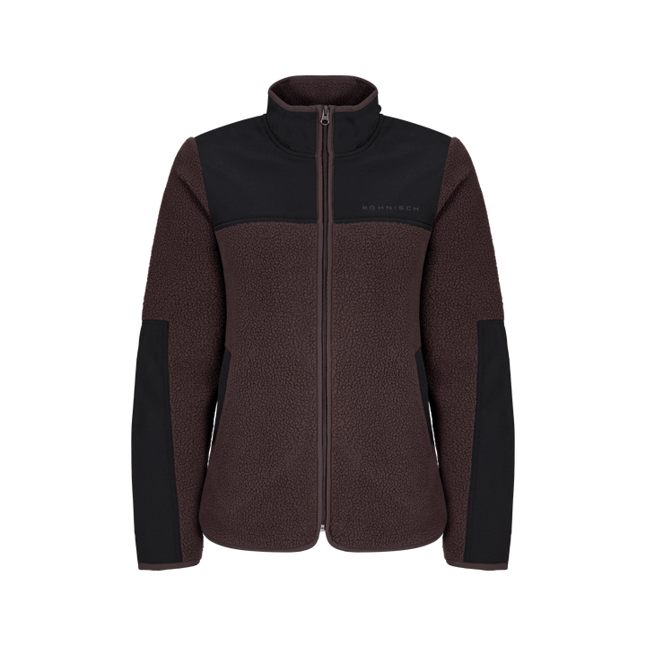 Phoebe Pile Jacket Seal Brown