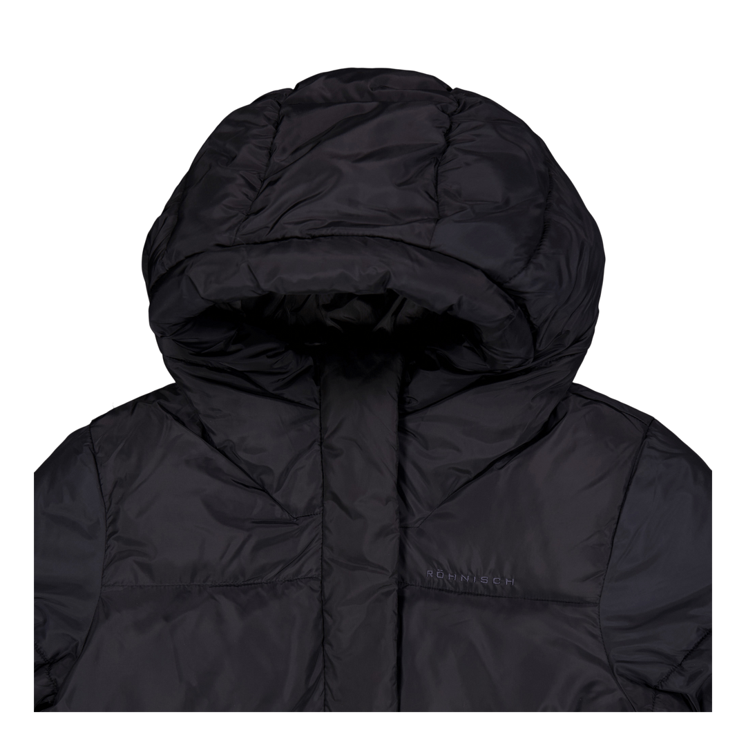 Reign Hood Coat Black