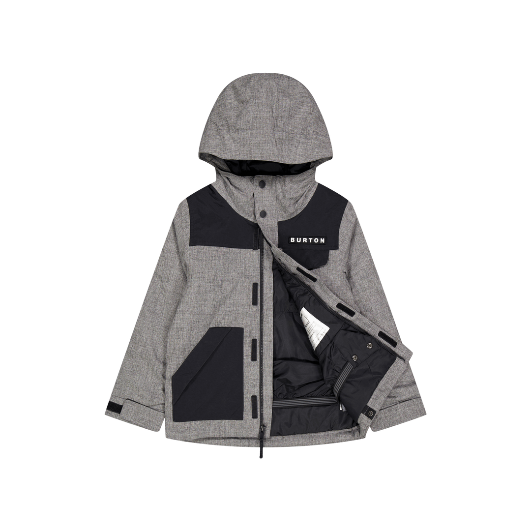Boys Dugout Jacket Black/grey Grey, Black