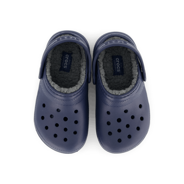 Classic Lined Clog Kids Navy / Charcoal