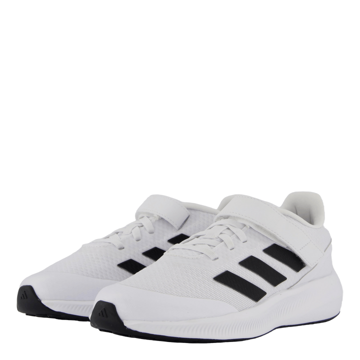 RunFalcon 3.0 Elastic Lace Top Strap Shoes Cloud White / Core Black / Cloud White