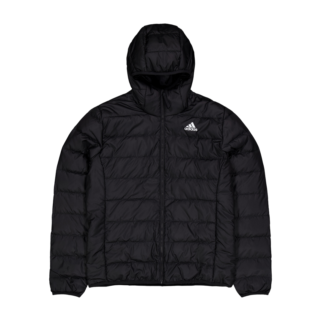 Essentials Light Down Hooded Jacket Black