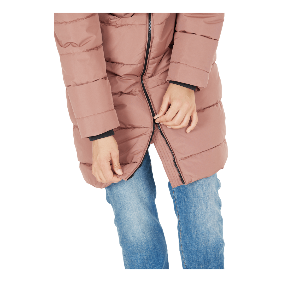 Amaretto W Long Puffer Jacket Cognac