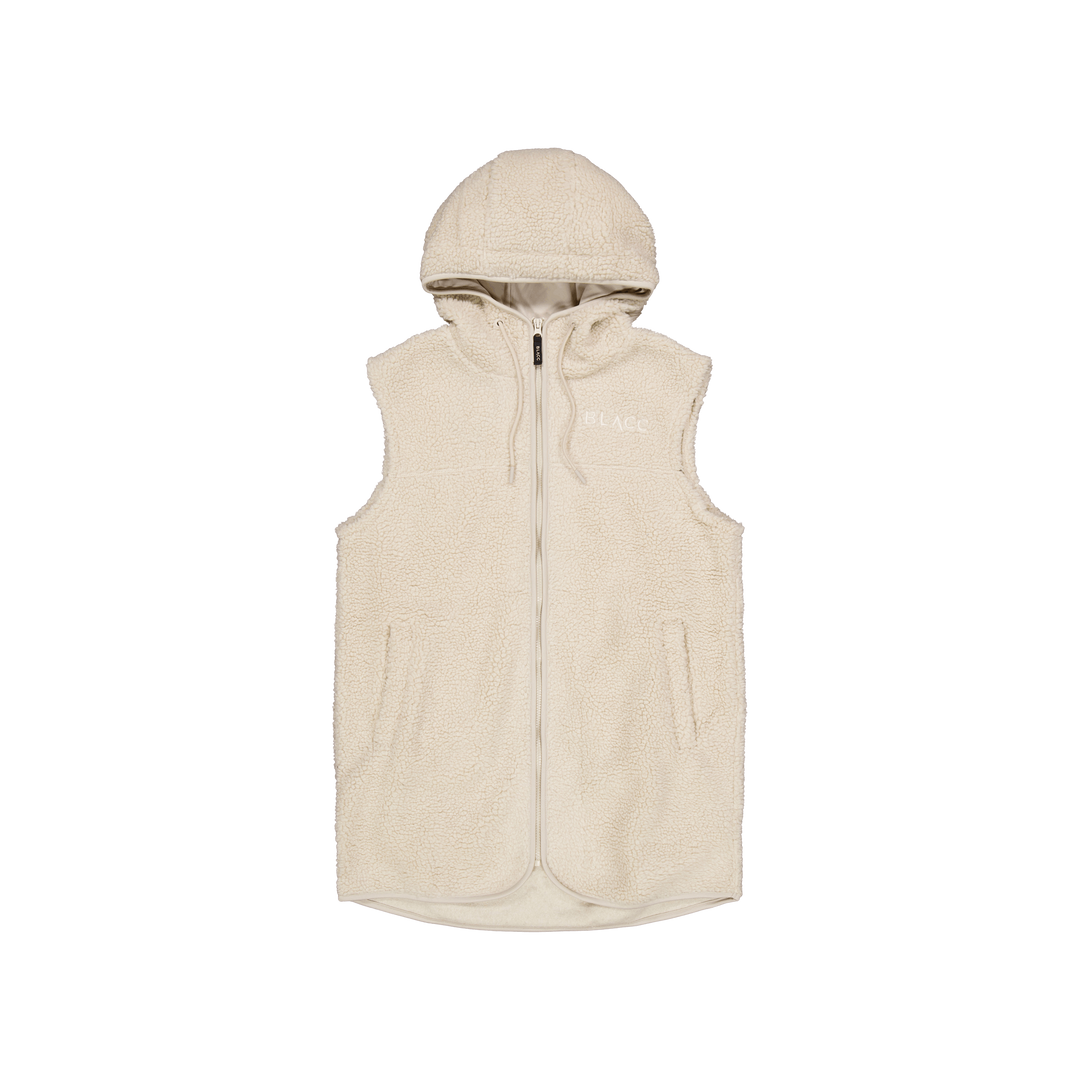Pile Long Vest Oatmeal