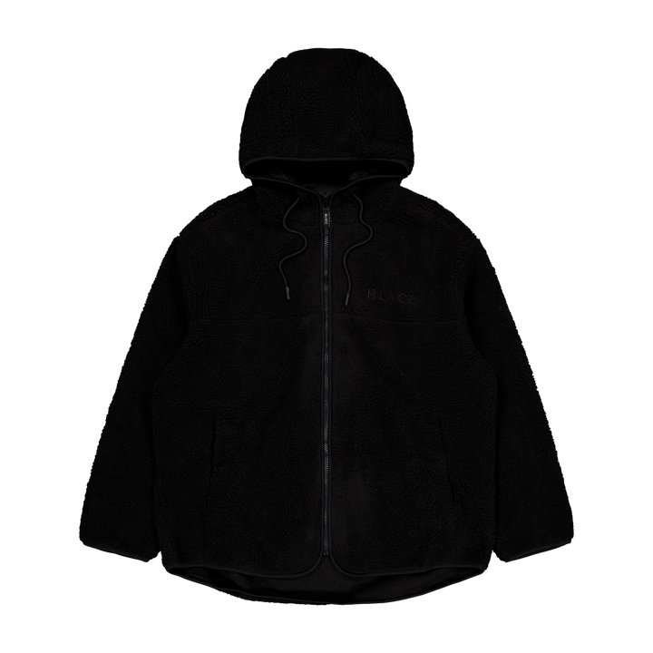 Pile Hood Jacket Jet Black