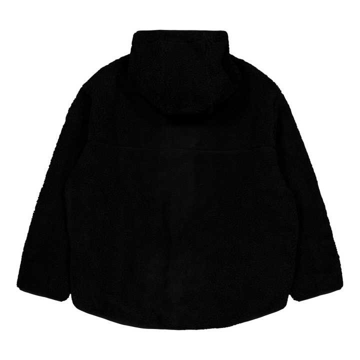Pile Hood Jacket Jet Black