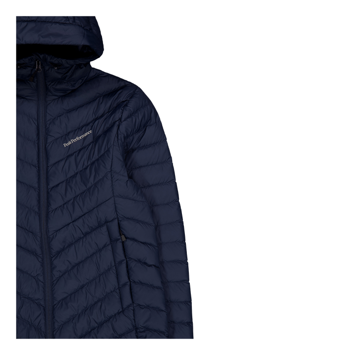 W Frost Down Hood Jacket Blue Shadow