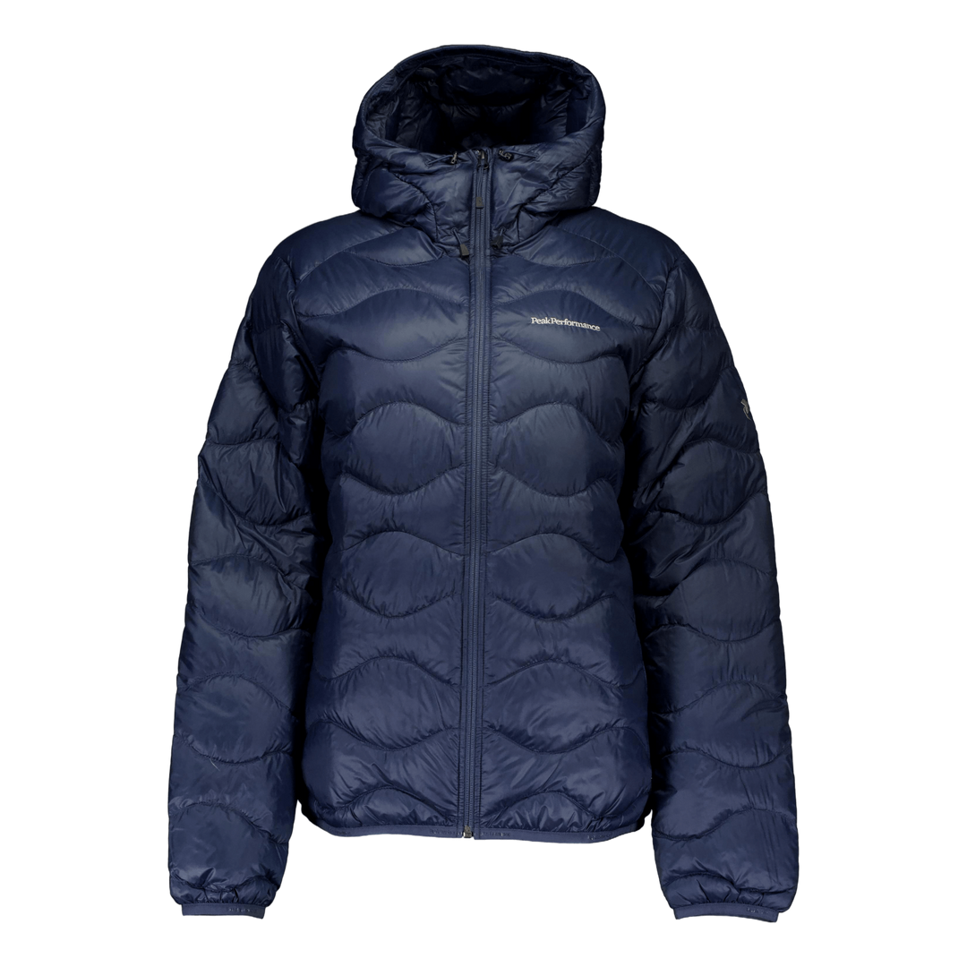 W Helium Down Hood Jacket Blue Shadow