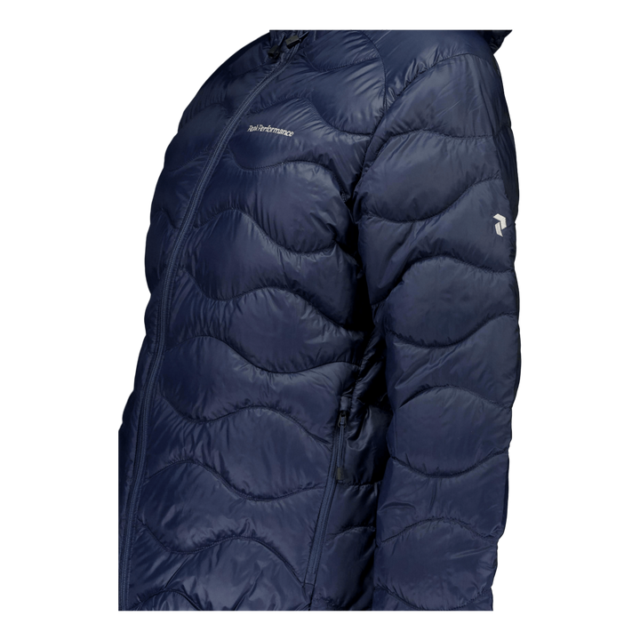 W Helium Down Hood Jacket Blue Shadow