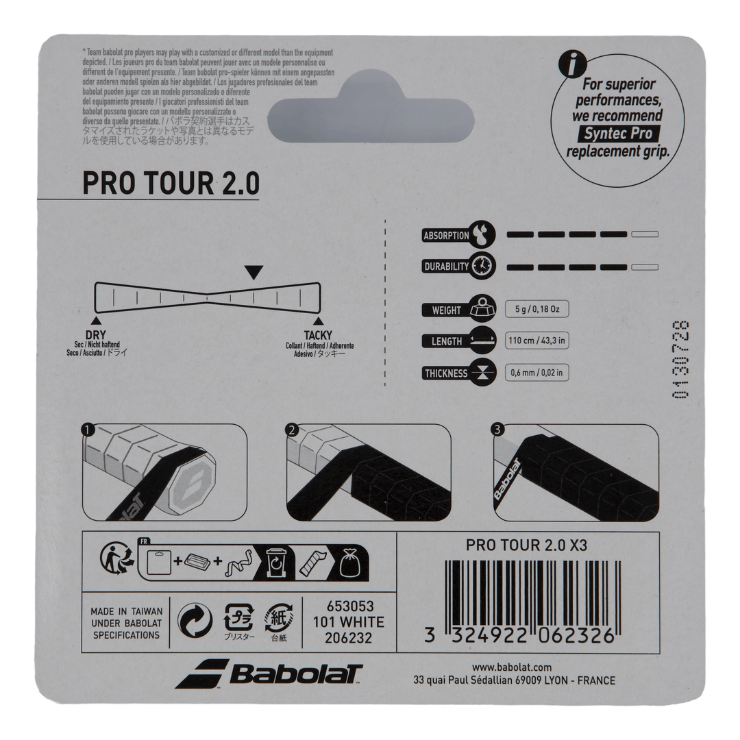 Pro Tour 2.0 3-pack White