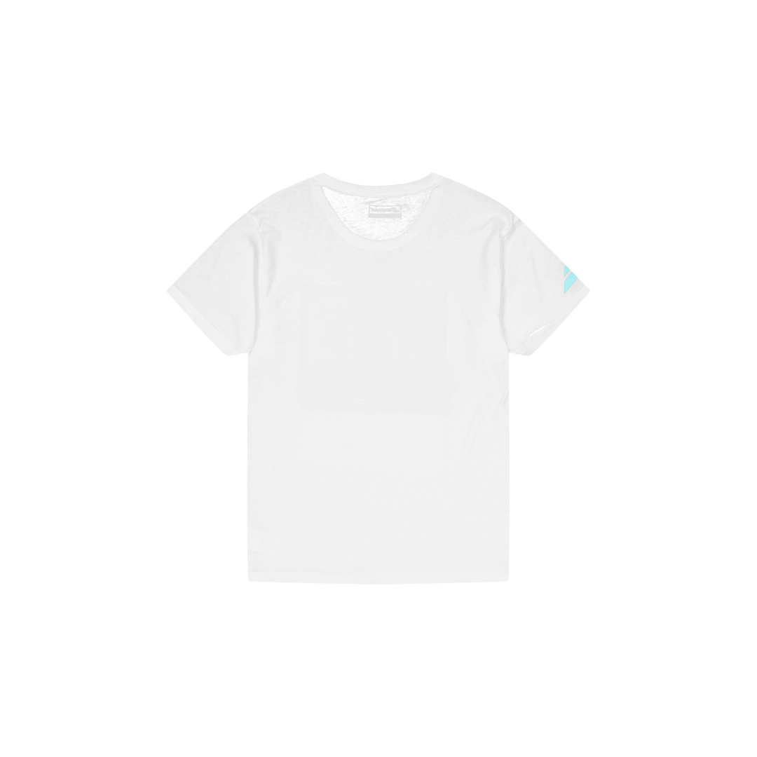 T-shirt Exercise Message White/angel Blue