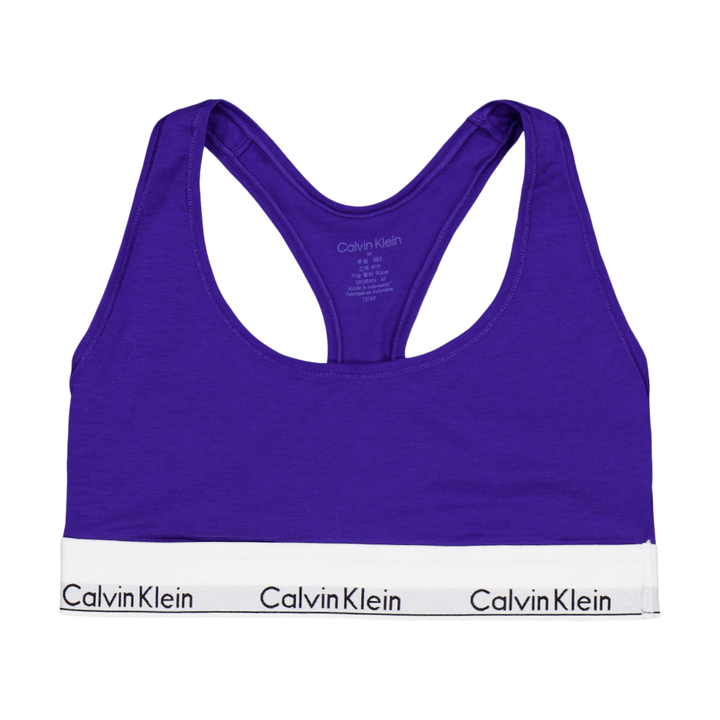 Modern Cotton Unlined Bralette Blue