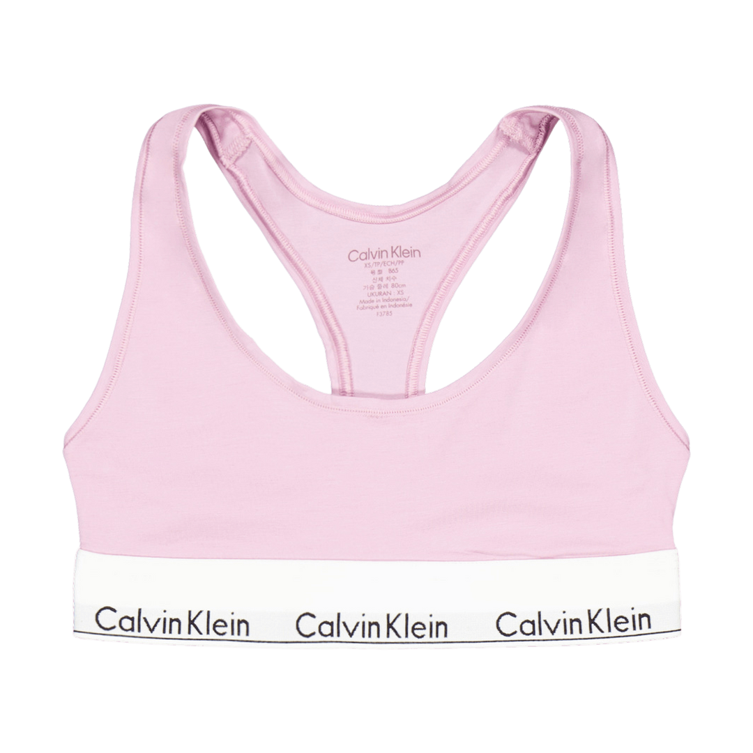 Modern Cotton Unlined Bralette Purple
