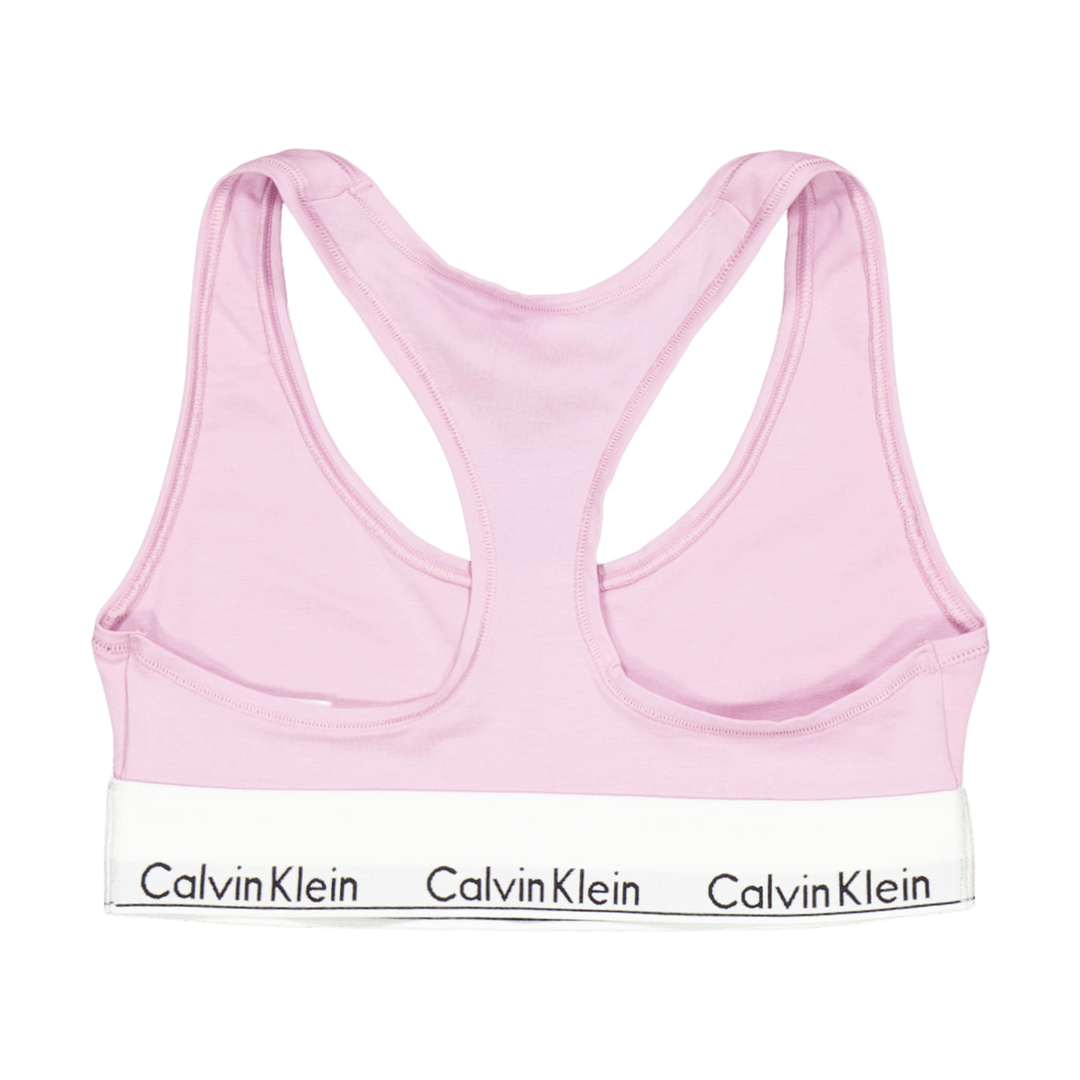 Modern Cotton Unlined Bralette Purple