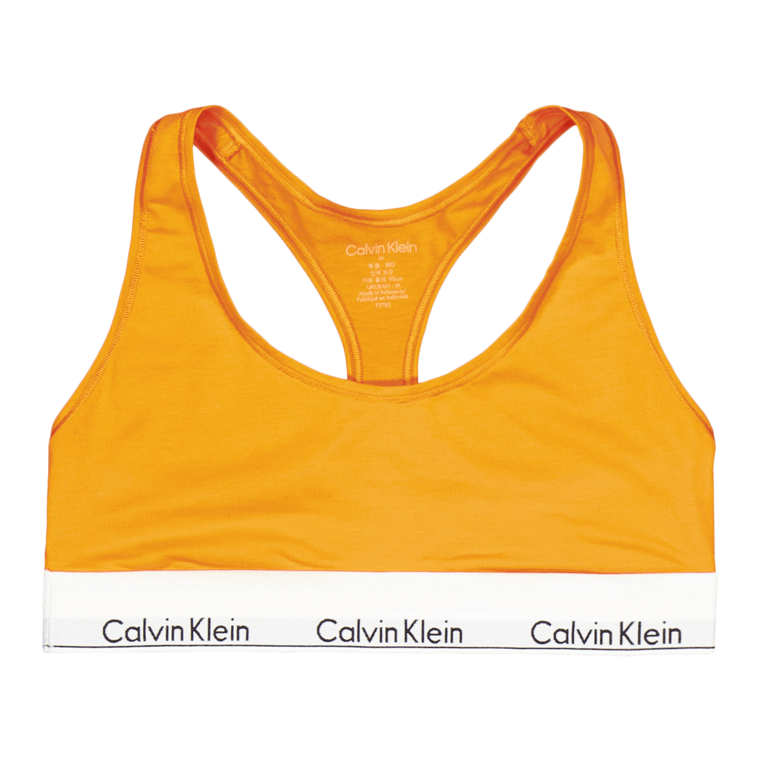 Modern Cotton Unlined Bralette Orange