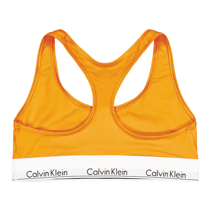 Modern Cotton Unlined Bralette Orange