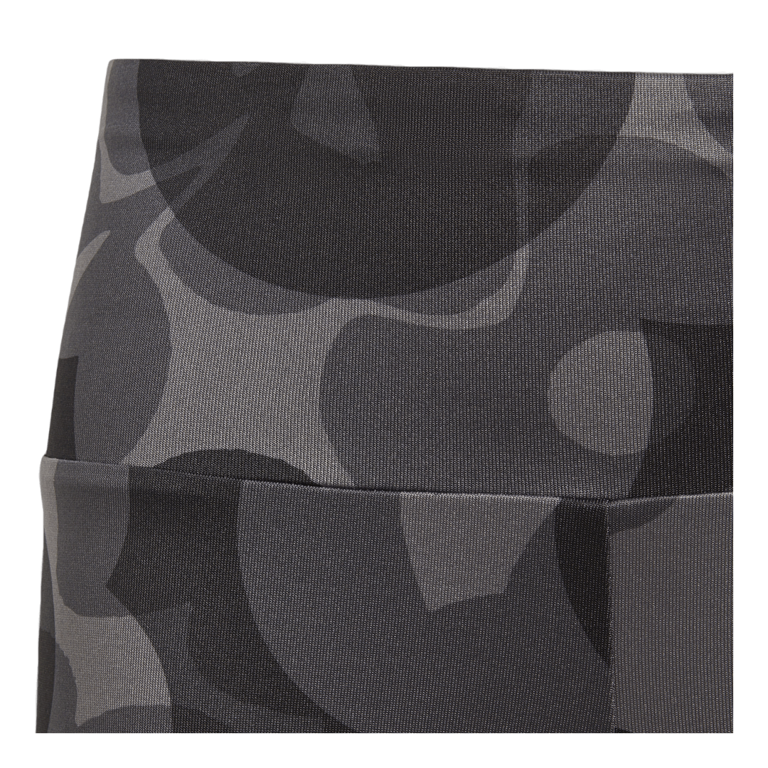 Essentials AEROREADY Seasonal Print High-Waist 7/8 Leggings Kids Black