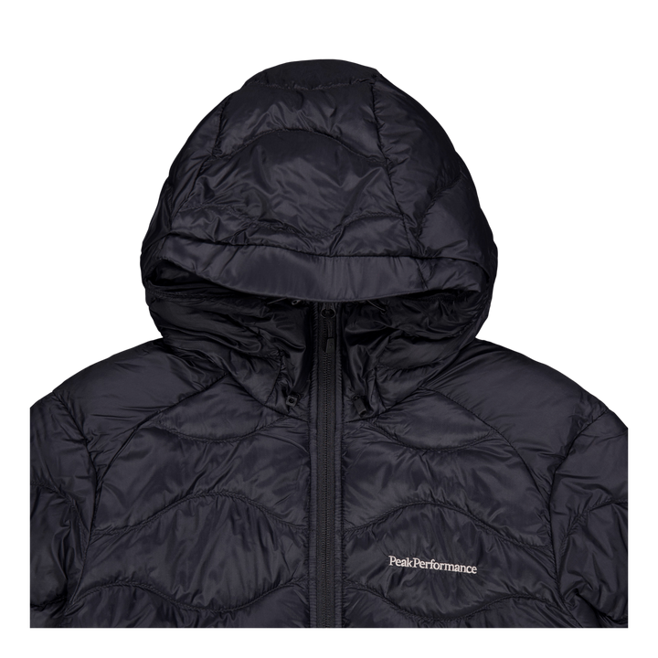 W Helium Down Hood Jacket Black