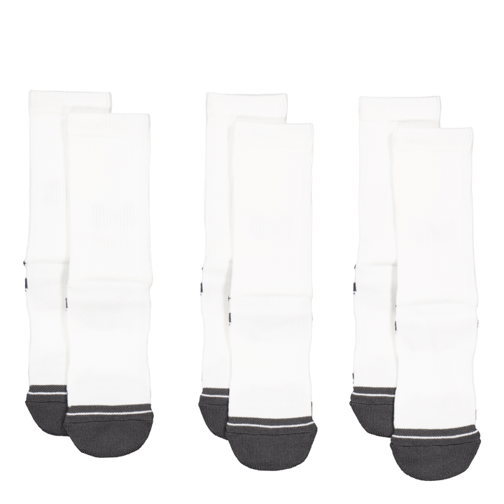 Ua Performance Tech 3pk Crew White