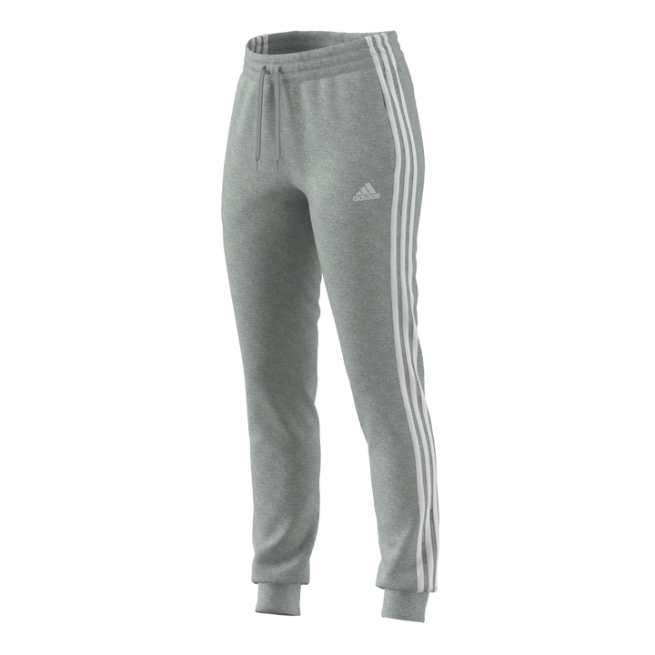 Essentials Single Jersey 3-Stripes Joggers Medium Grey Heather / White