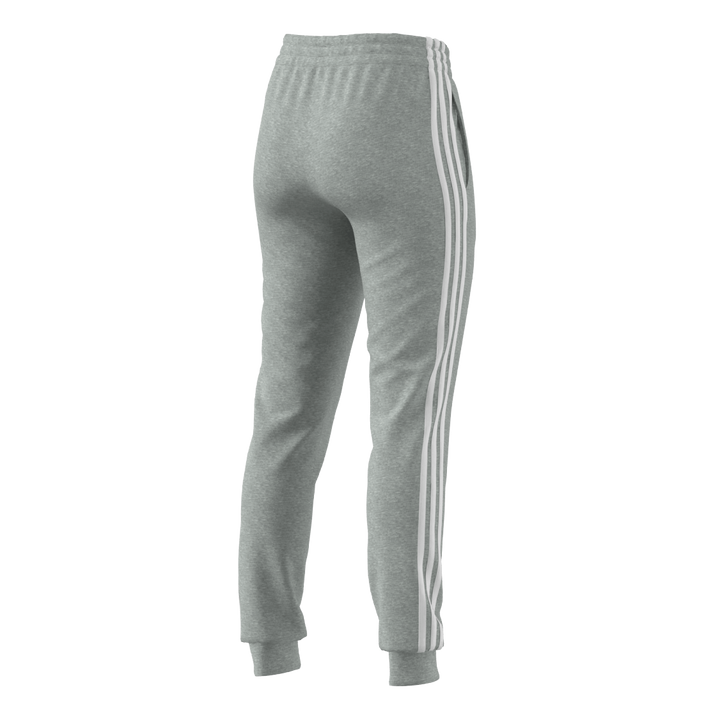 Essentials Single Jersey 3-Stripes Joggers Medium Grey Heather / White
