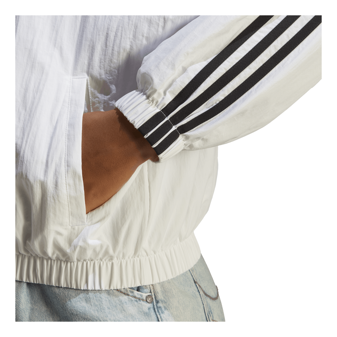 Essentials 3-Stripes Woven Windbreaker White
