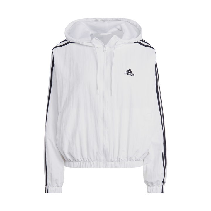 Essentials 3-Stripes Woven Windbreaker White