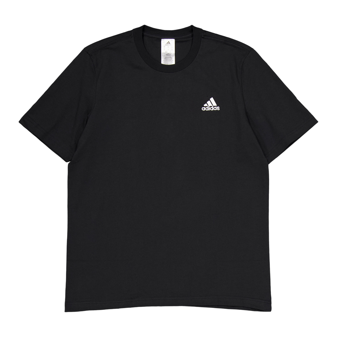Essentials Single Jersey Embroidered Small Logo T-Shirt Black