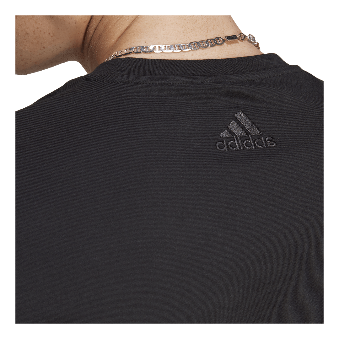 Essentials Single Jersey Big Logo T-Shirt Black / White