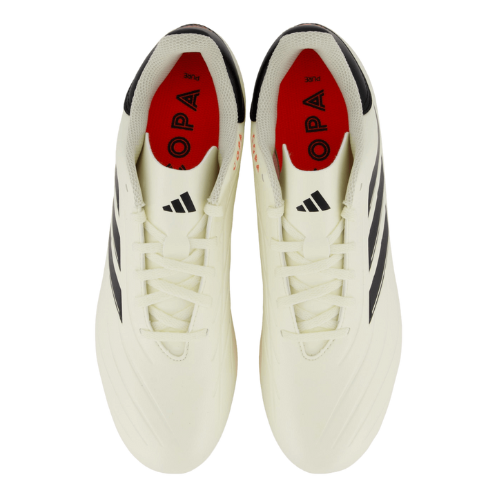 Copa Pure II Club Flexible Ground Boots Ivory / Core Black / Solar Red