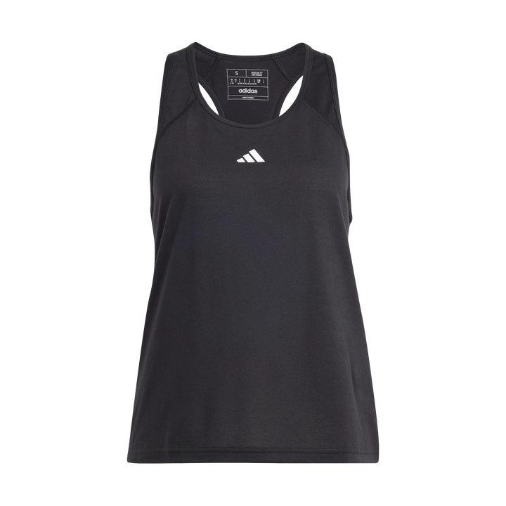 Train Essentials Minimal Branding Racerback Tank Top Black