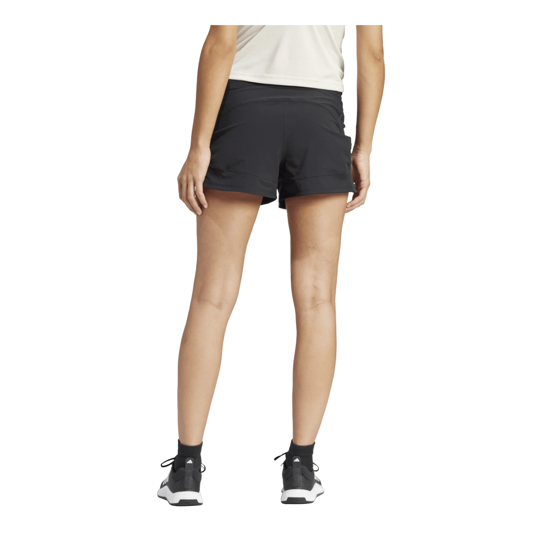 Pacer Woven Stretch Training Maternity Shorts Black / White