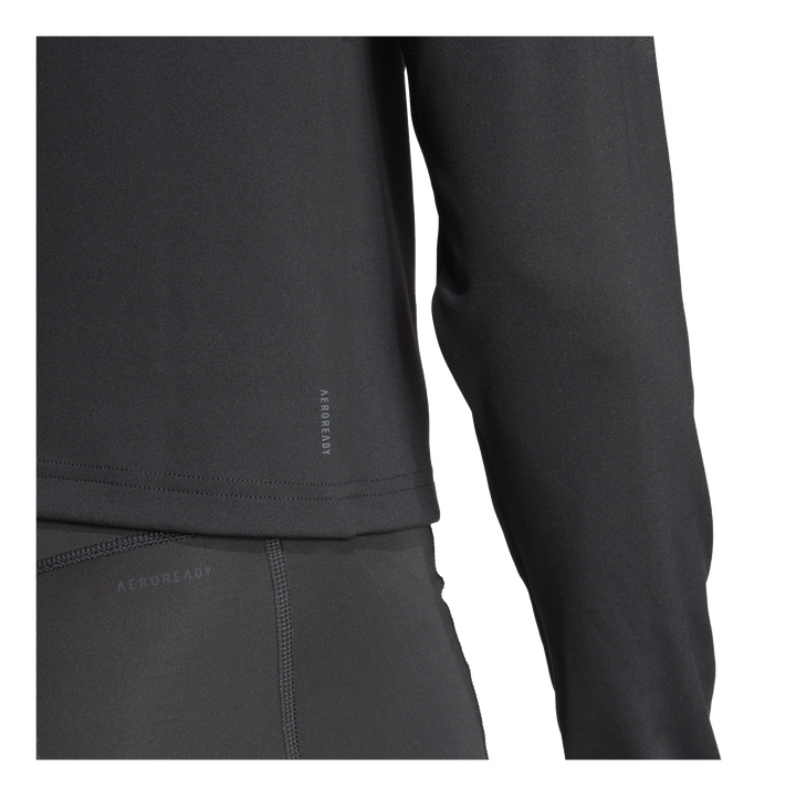 Train Essentials Minimal Branding 1/4-Zip Cover Up Black