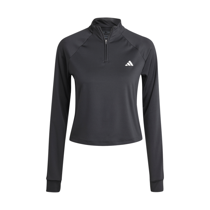 Train Essentials Minimal Branding 1/4-Zip Cover Up Black