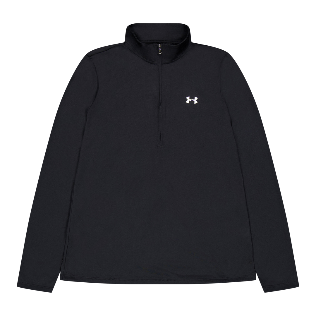 Tech 1/2 Zip- Solid Black