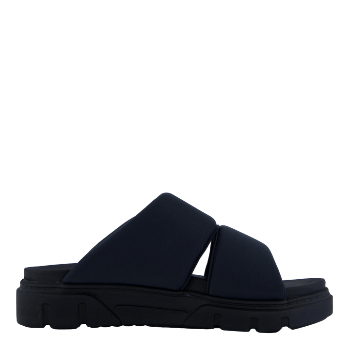 Slide Sandal Greyfield Blk Knit