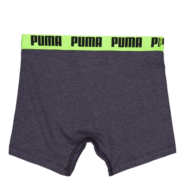 Puma Men Everyday Basic Boxer  Dark Grey Melange / Yellow