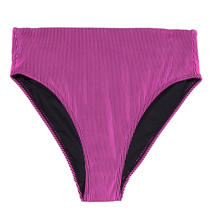Ribbed High Waist Pink/black