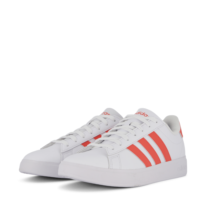 Grand Court Cloudfoam Comfort Shoes Cloud White / Preloved Scarlet / Cloud White