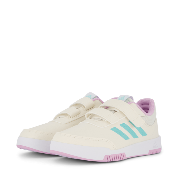 Tensaur Hook and Loop Shoes Chalk White / Semi Flash Aqua / Bliss Lilac