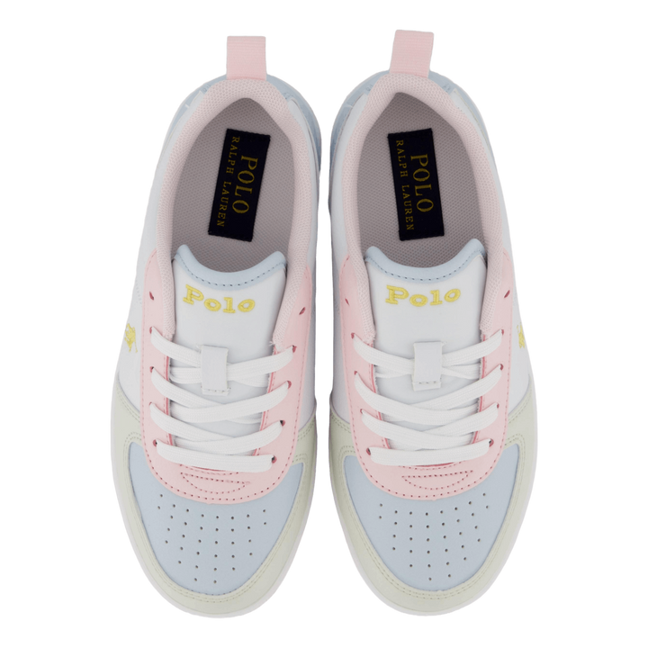 Polo Court Ii C-white Tumbled/lt Pink/lt Blu