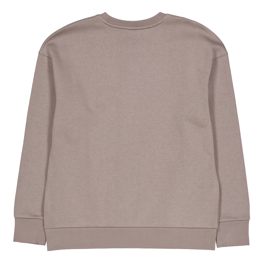 Essential Fleece Crew Brown