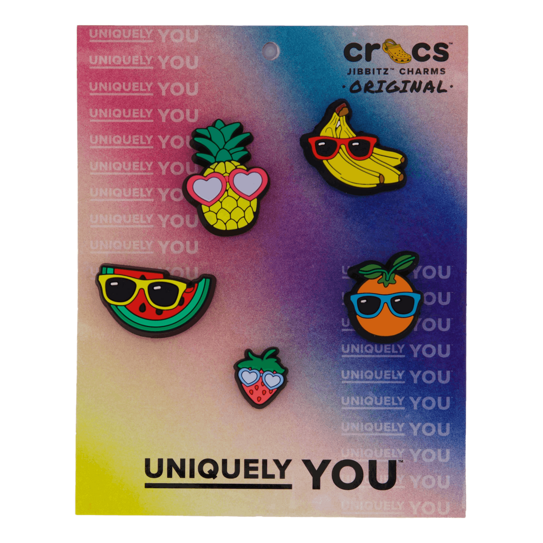 Jibbitz 5-Pack Cute Fruit with Sunnies