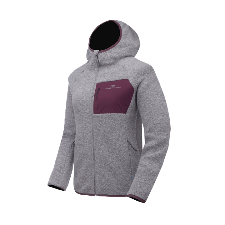 Skord Wool Pile Hoodie W Grey