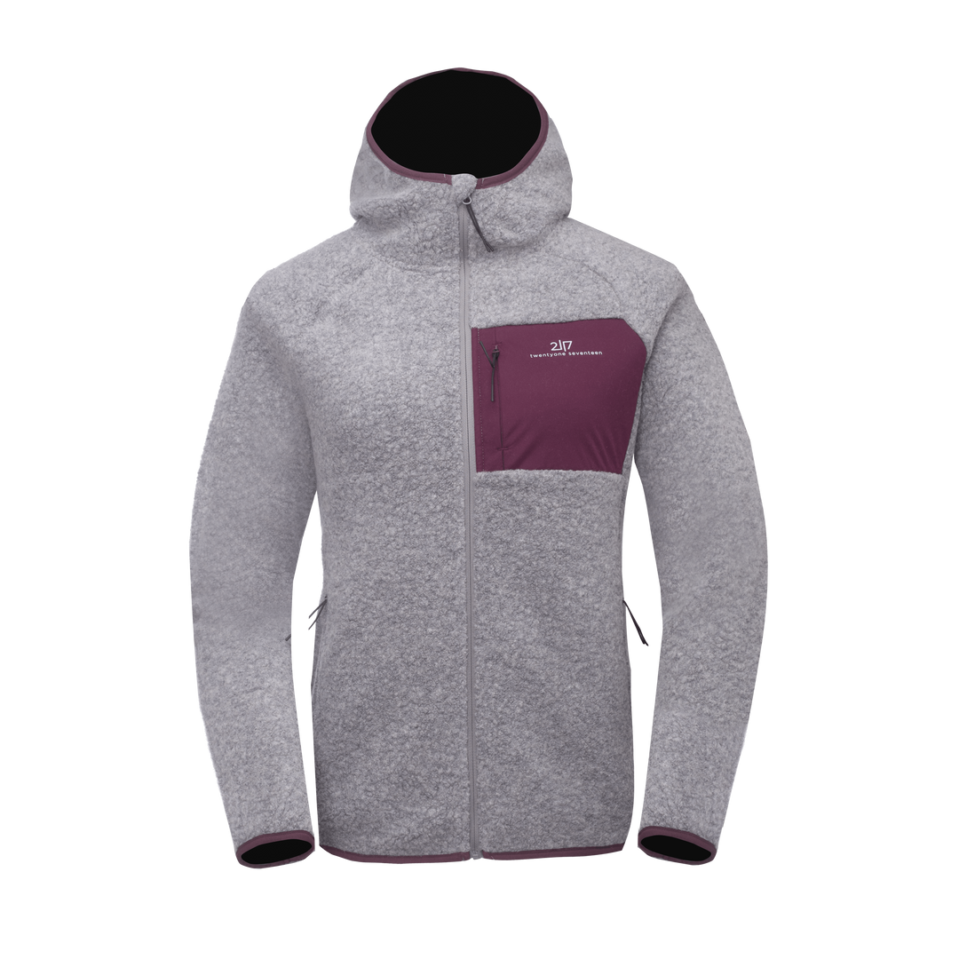 Skord Wool Pile Hoodie W Grey