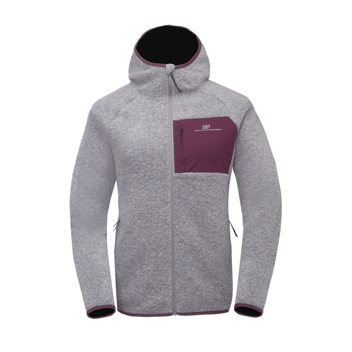 Skord Wool Pile Hoodie W Grey