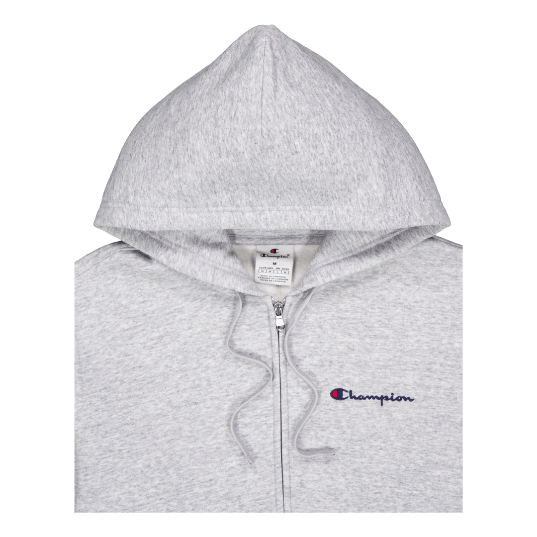 Hooded Full Zip Sweatshirt New Oxford Grey Melange