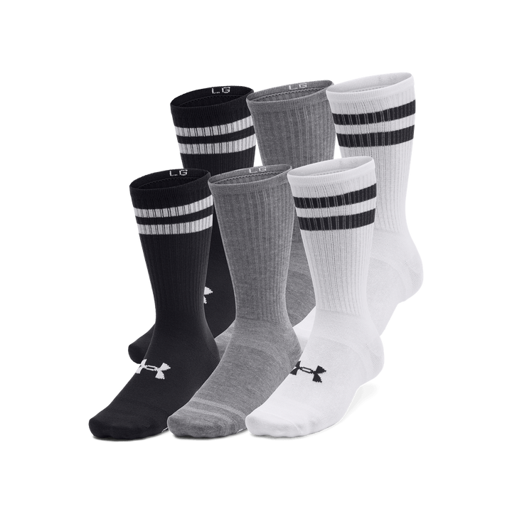 Ua Essential 6pk Crew Mod Gray
